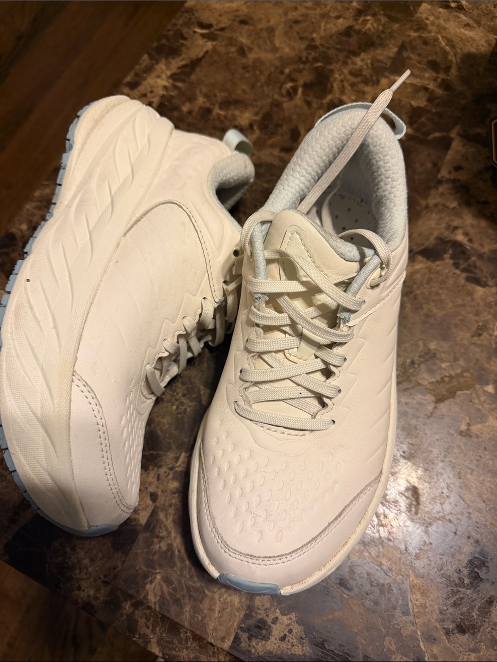 Hoka Women's Off-White/Light Cream Sneakers